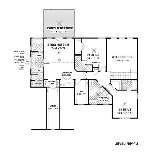 Upper Level Floorplan image of The Stonecrest House Plan